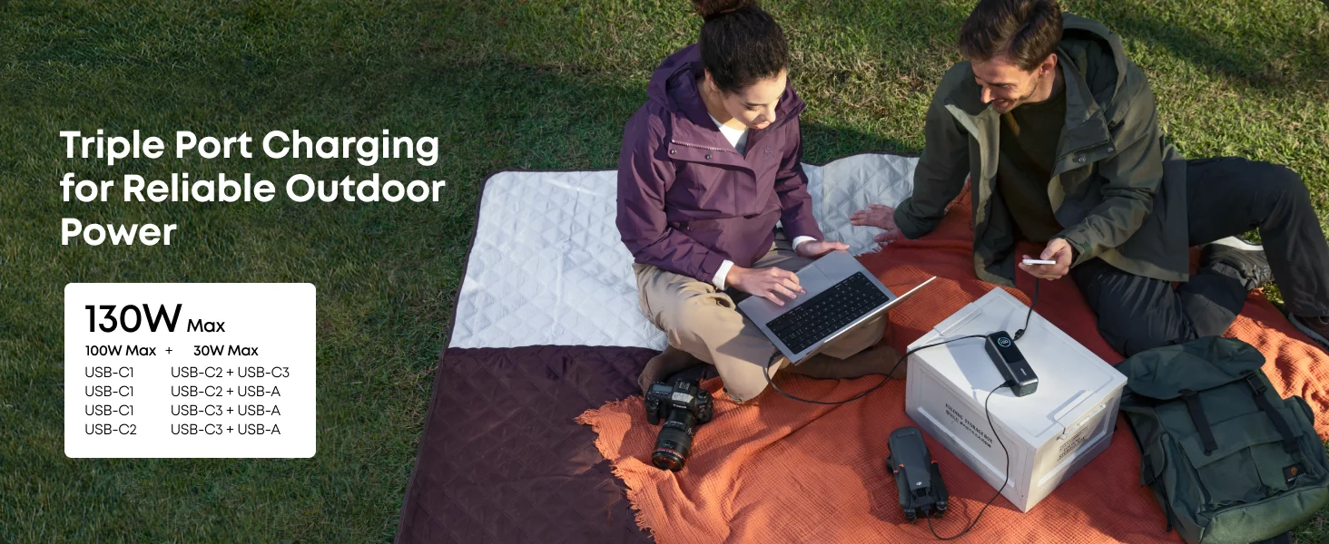 Anker Zolo A1695 25,000mAh 165W Power Bank with Built-In Cables - Thumbnail 8