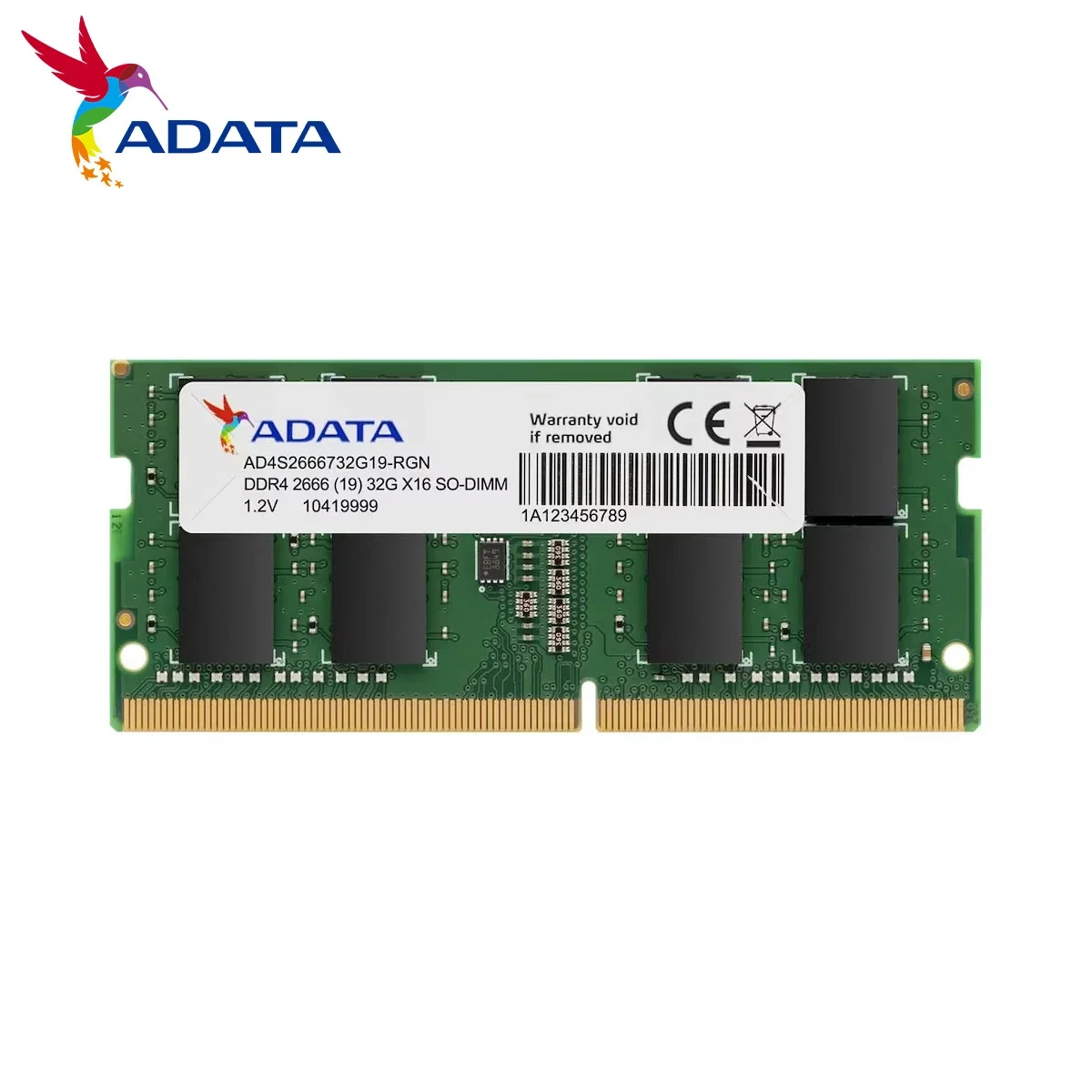 ذاكرة لابتوب ADATA AD4S320032G22 ‏32GB DDR4 بسرعة 3200MHz SO-DIMM