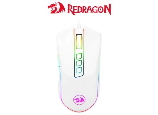 Redragon M711W Cobra Wired RGB Gaming Mouse, 10000 DPI, White - Image 5