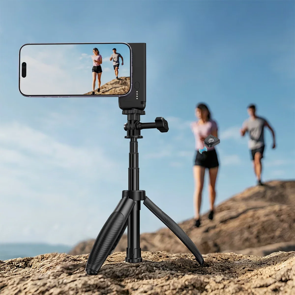 مقبض تصوير مغناطيسي للموبايل ACEFAST E71 مع باور بانك 5000mAh بقدرة 22.5W - أسود - Image 6