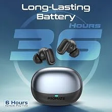 Promate Lush-Pro True Wireless Stereo Earbuds with IntelliTouch Controls, HD Microphone & IPX4 Water Resistance - Black - Thumbnail 14