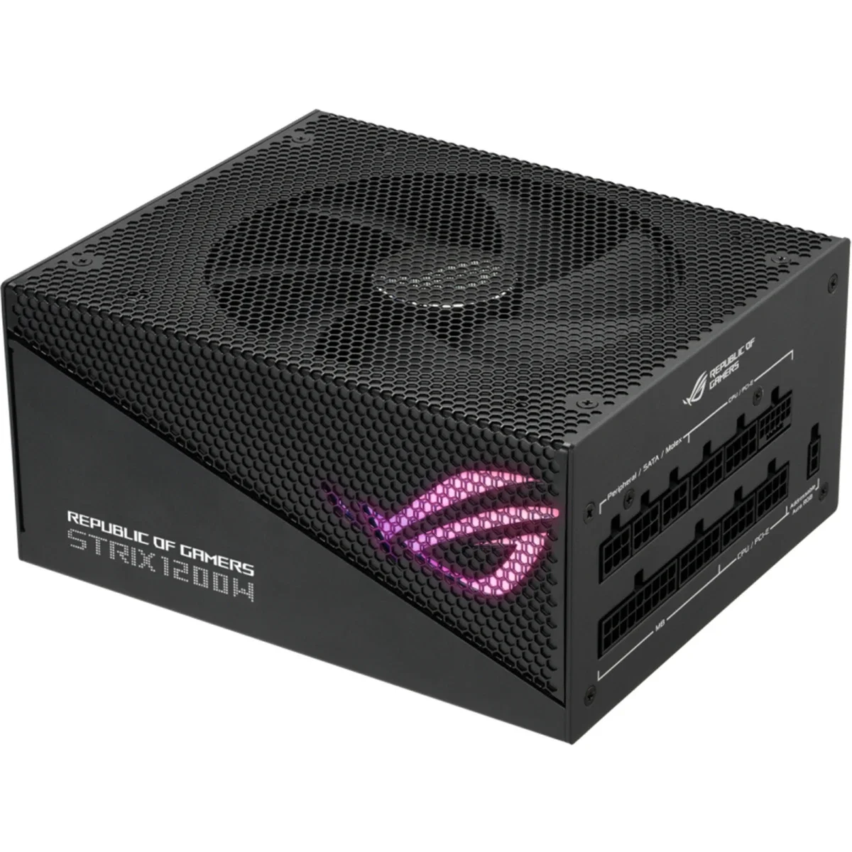مزود طاقة Asus ROG Strix 750W Gold Aura Edition معياري بالكامل ATX - Thumbnail 3