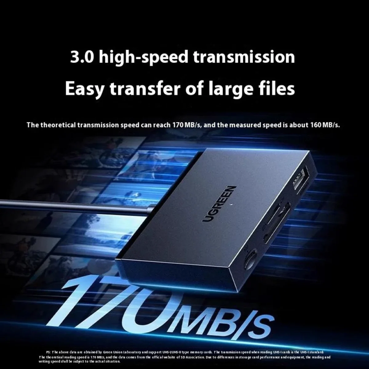 Ugreen 45178 2-in-1 USB-A & USB-C SD, microSD/TF and NM Card Reader - Image 7