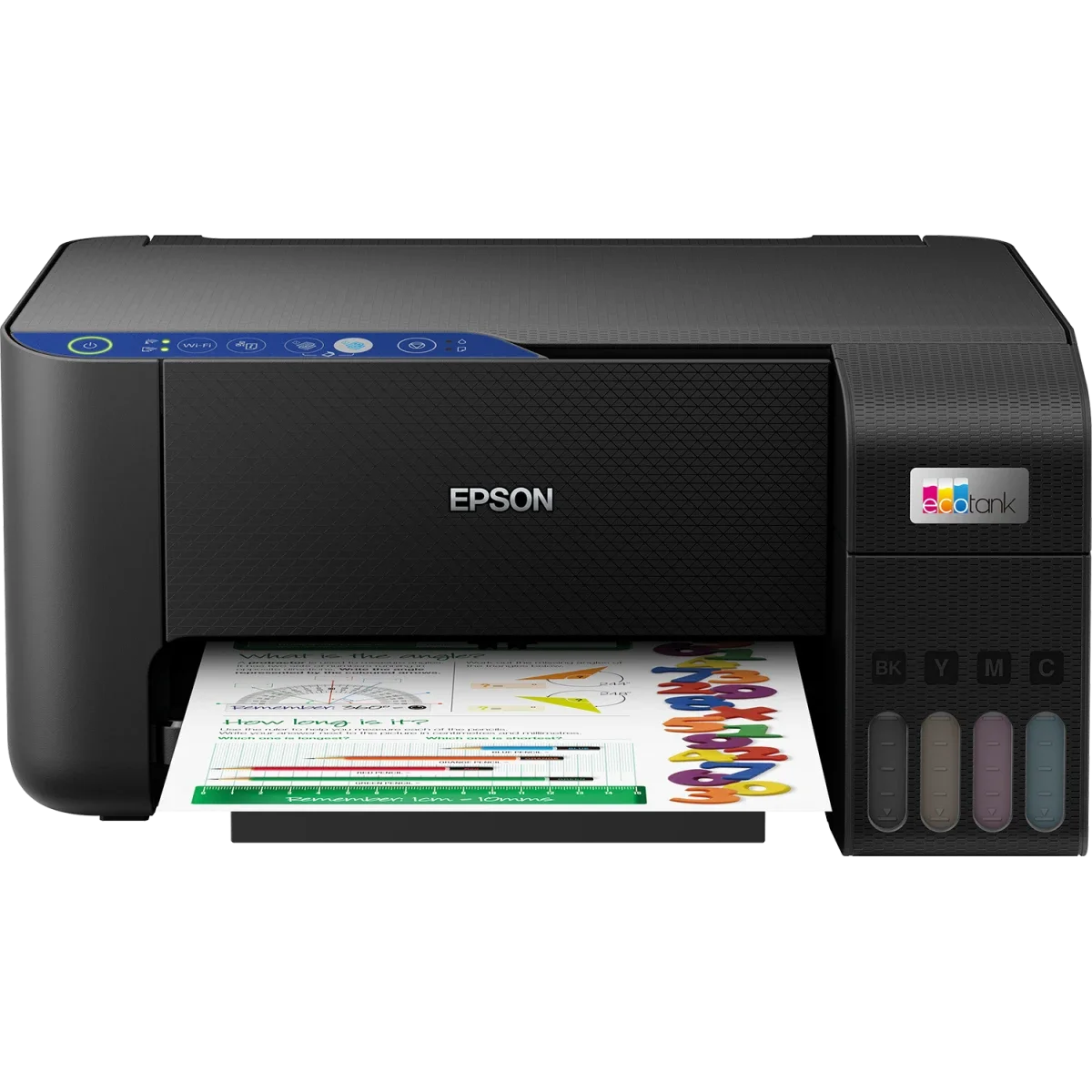 طابعة EPSON EcoTank L3252 خزان حبر متعددة الوظائف Wi-Fi، أسود - Thumbnail 2