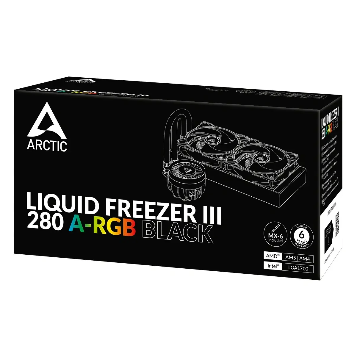مبرد سائل للمعالج ARCTIC Liquid Freezer III 280 A-RGB الكل في واحد أسود - Image 3