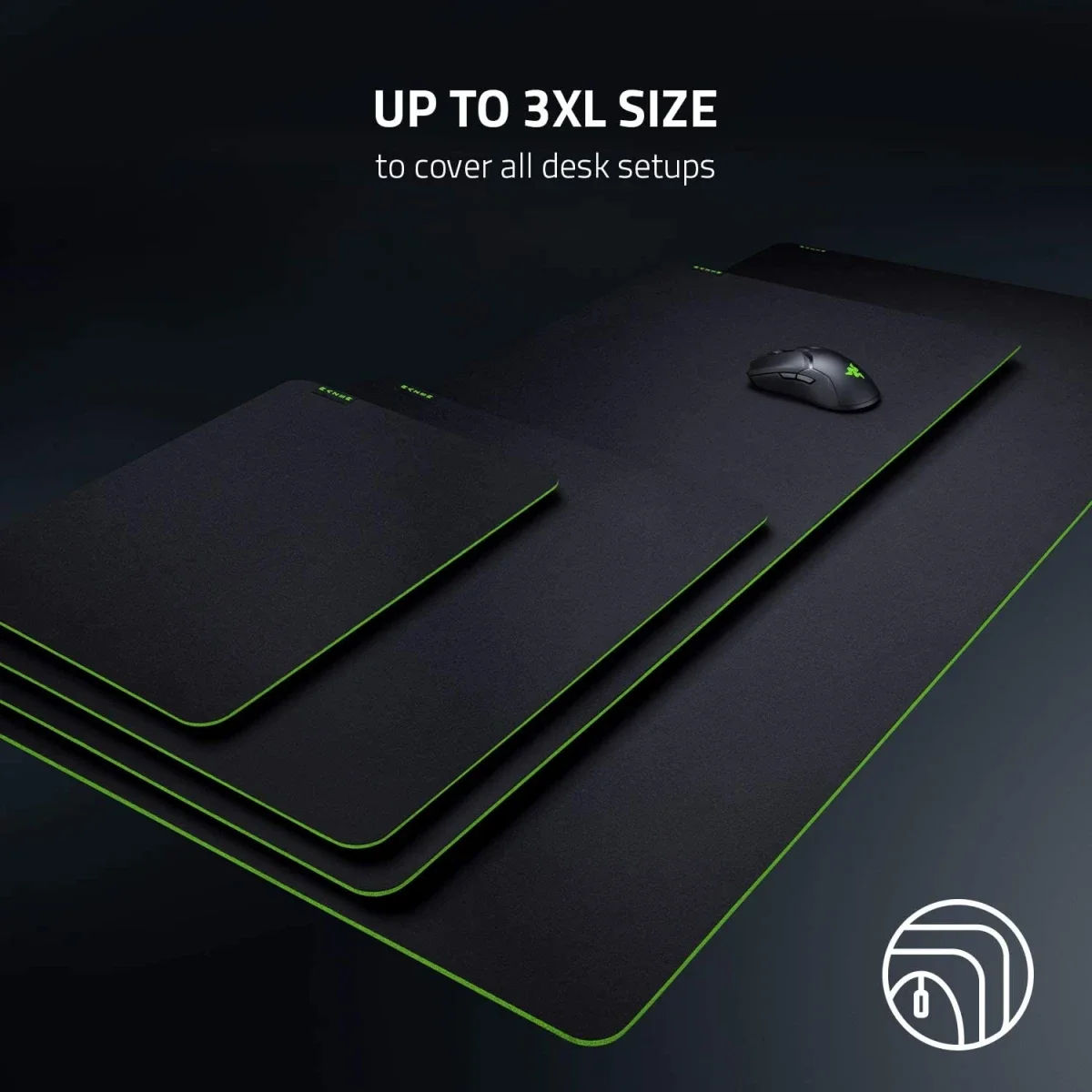 Razer Gigantus V2 Medium Cloth Gaming Mouse Pad - Classic Black - Thumbnail 2