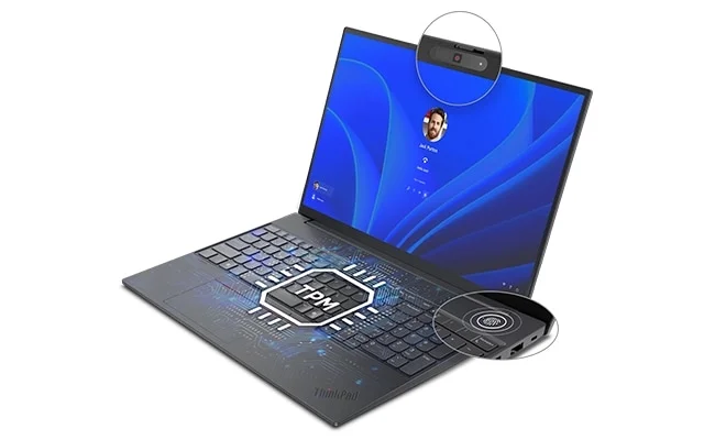 لابتوب أعمال Lenovo ThinkPad E16 Gen 3 مقاس 16.0 إنش بمعالج Intel Core Ultra 7 256V وذاكرة 16GB و1TB SSD لون أسود - Thumbnail 13