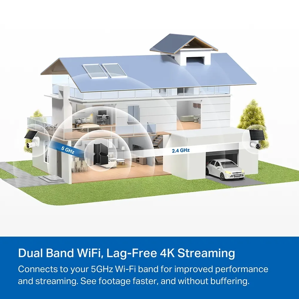 TP-LINK Tapo C460 Kit 4K 4MP Solar-Powered Security Camera Kit - Thumbnail 7