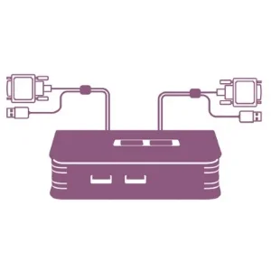سويتش KVM USB بـ 2 منفذ TRENDnet TK-207K مع طقم كابلات - Image 11