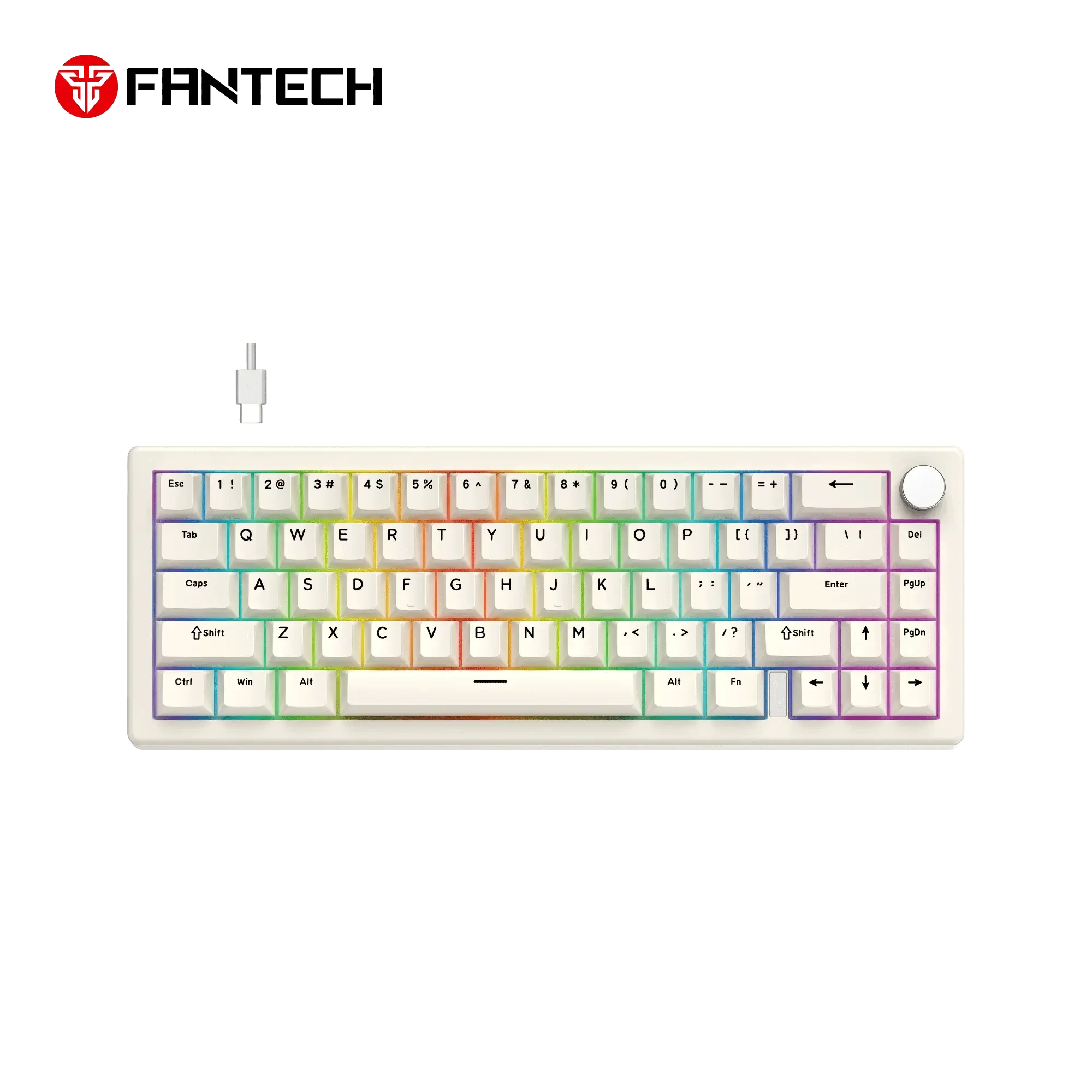 Fantech MK614 ATOM X66 Mechanical Gaming Keyboard Grey