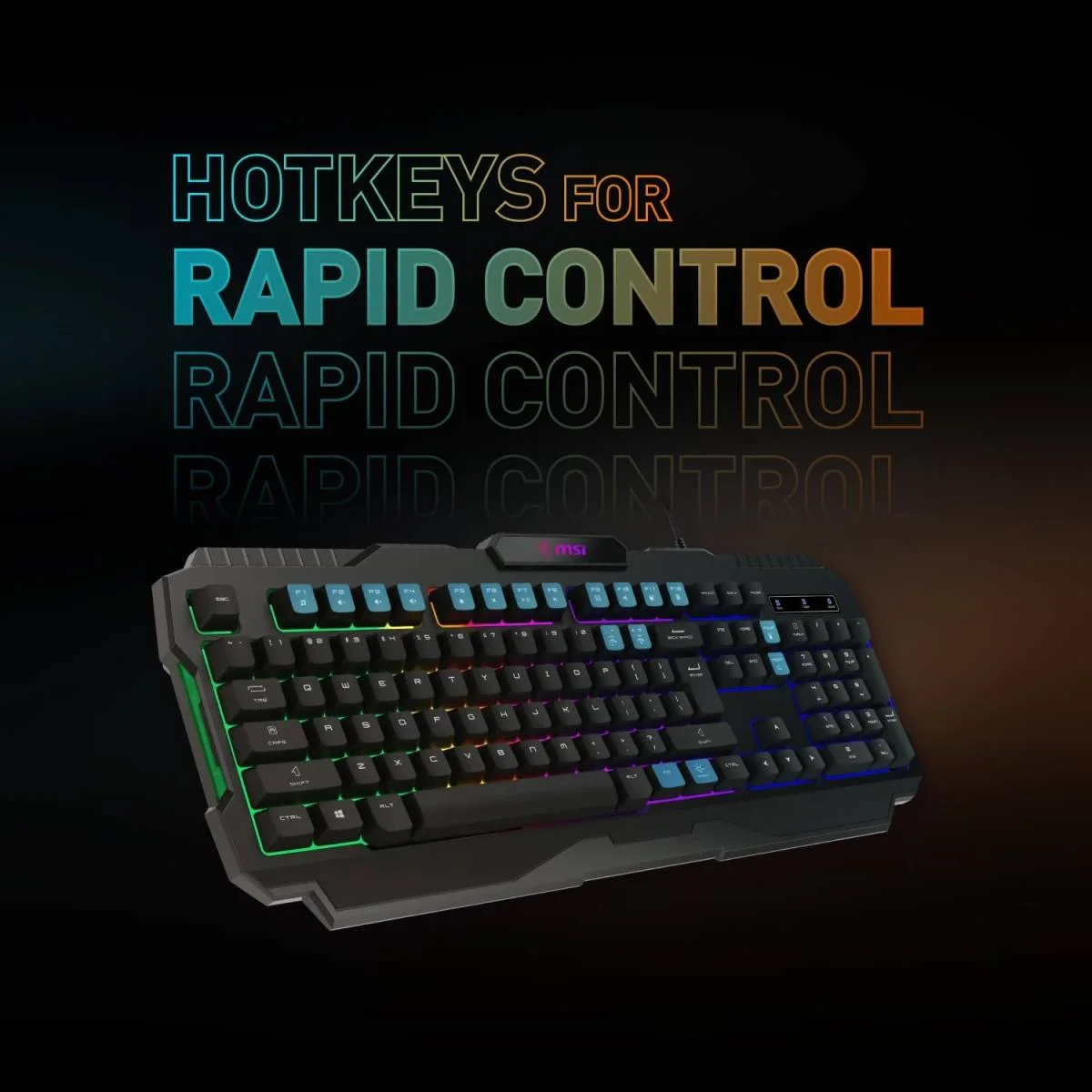 MSI Forge GK100 RGB Gaming Keyboard with 19-Key Anti-Ghosting - Image 7