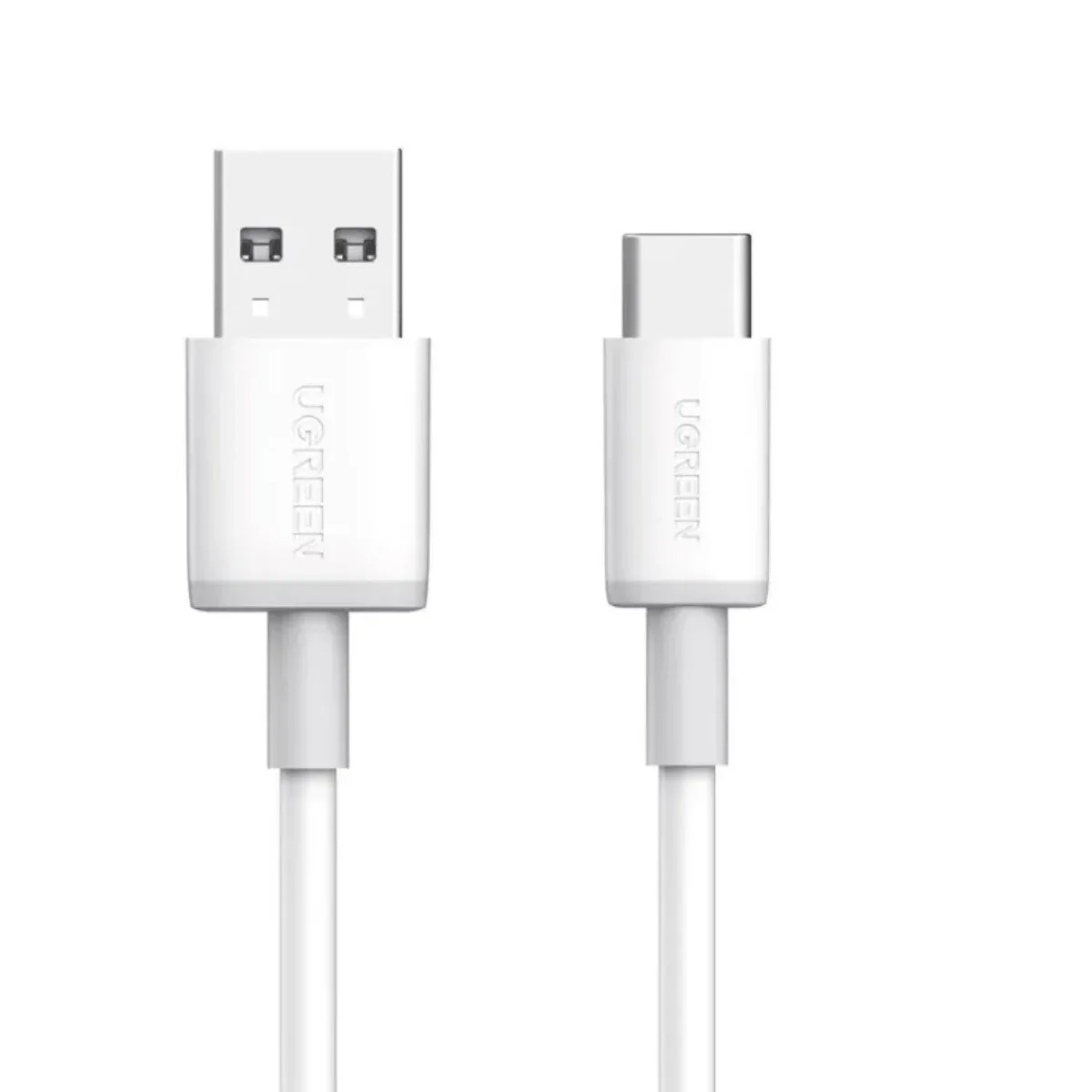 كابل شحن سريع USB-A إلى USB-C من Ugreen QC3.0 3A بطول 1 متر لون أبيض - Image 1