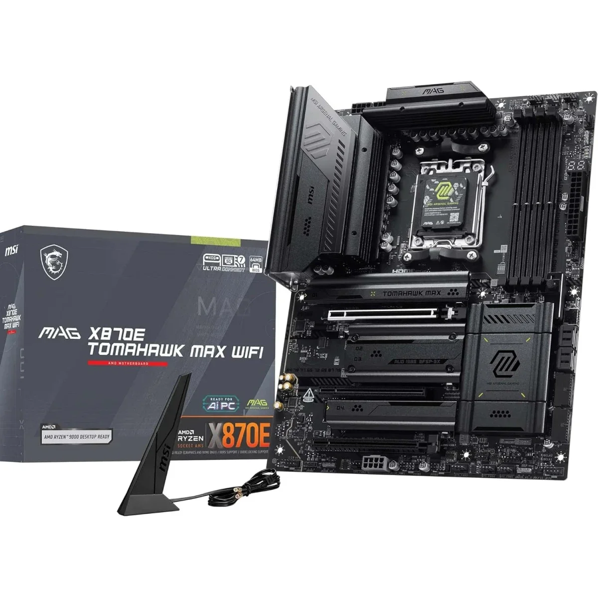 MSI MAG X870E Tomahawk MAX WiFi ATX AM5 DDR5 Wi-Fi 7 Motherboard - Image 2
