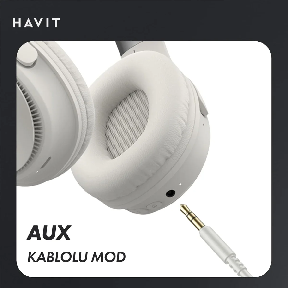 HAVIT H630BT PRO ANC Wireless Bluetooth Headphones - Thumbnail 3