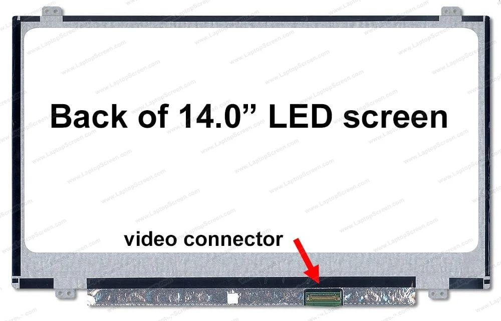 شاشة لابتوب بديلة N140BGE-L43 REV.C1 مقاس 14 إنش LED، 40 دبوس