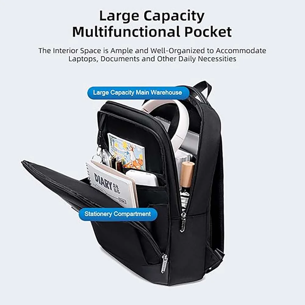 حقيبة ظهر Arctic Hunter B00690 للأعمال ولابتوب 15.6 إنش - أزرق - Image 11