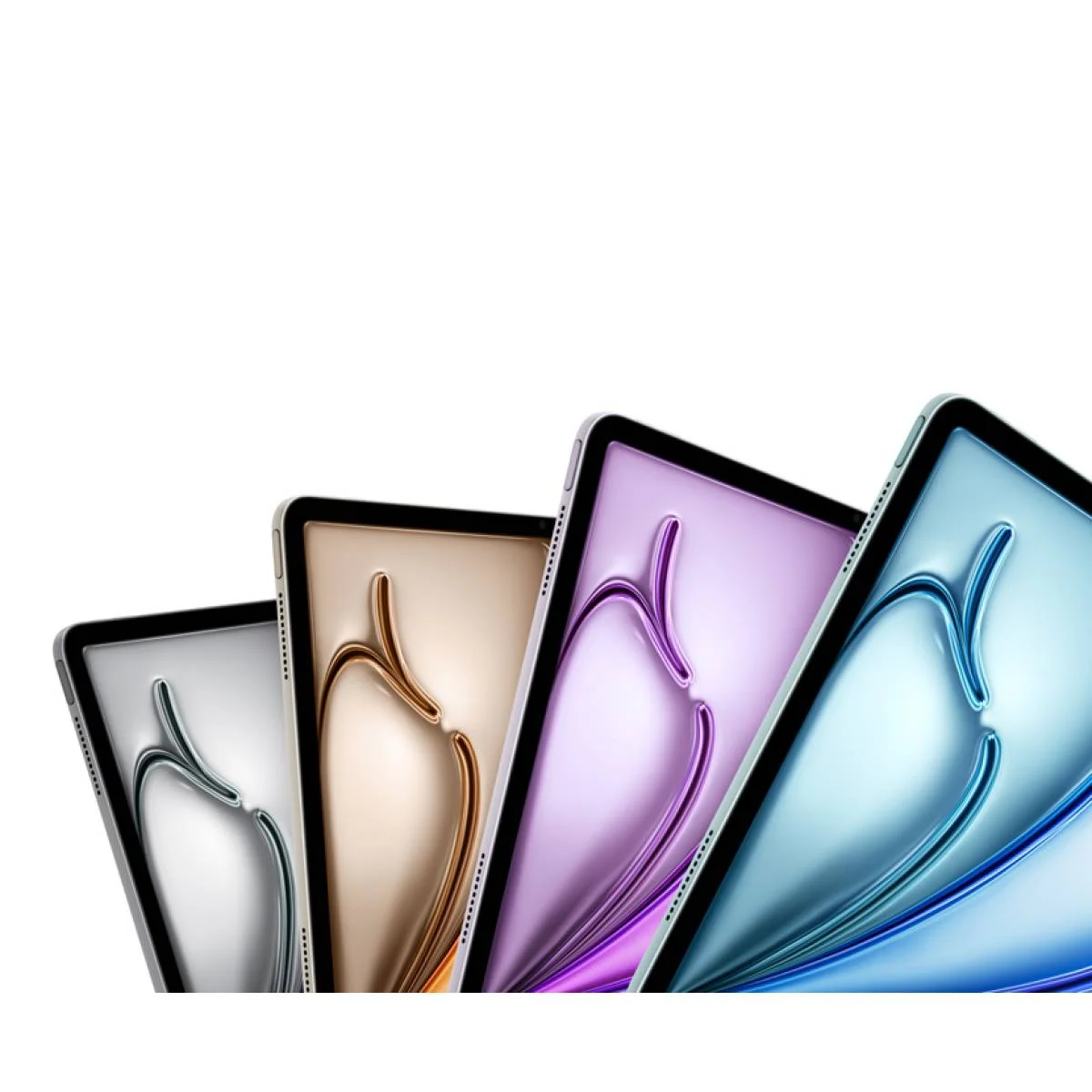 تابلت Apple iPad Air 11 إنش بمعالج M4، CPU ثماني النواة وGPU تساعي النواة، رام 12GB وتخزين 128GB، Wi-Fi 7 و5G، شاشة Liquid Retina، كفالة سنة، أزرق/بنفسجي/Starlight/رمادي فلكي - Thumbnail 2