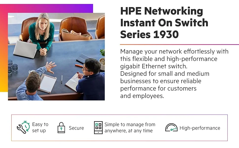 سويتش HP Aruba Instant On 1930 ذكي مُدار جيجابت 8 منافذ Layer 2+ مع 2 SFP وPoE بقدرة 124W، أبيض - Image 7