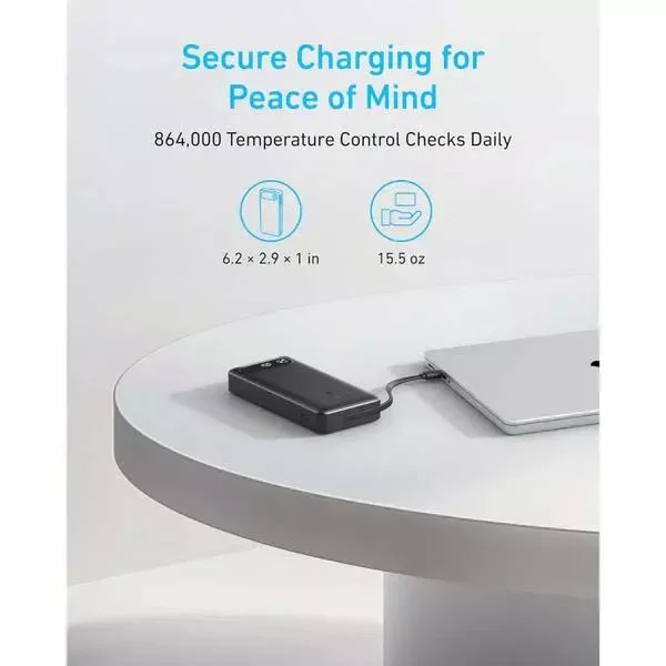Anker PowerCore A1383H11 20000mAh Power Bank - Black - Image 4