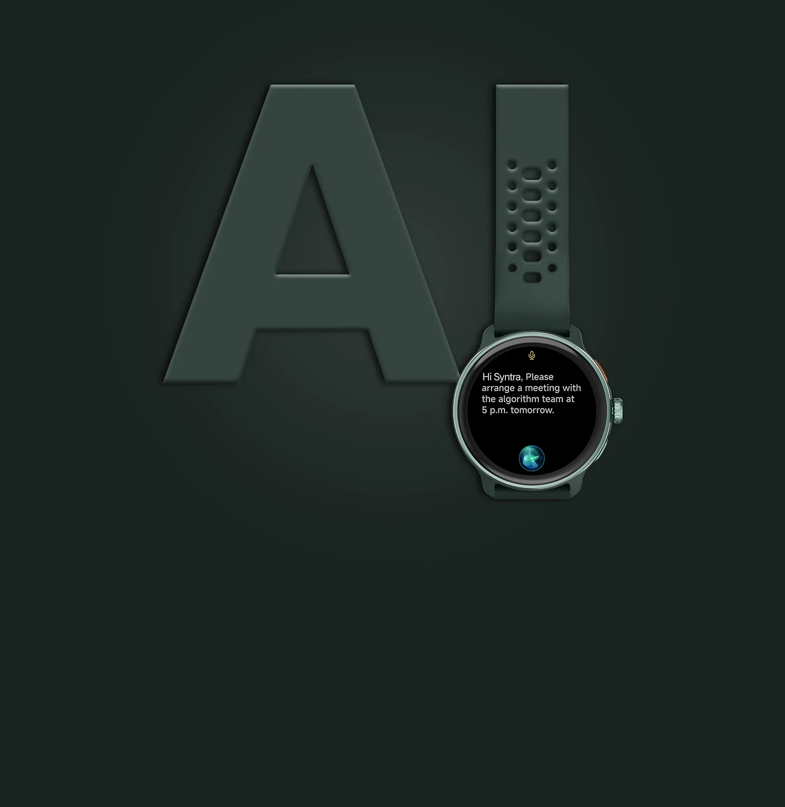 ساعة ذكية HiFuture VELA مقاس 36 مم بشاشة AMOLED 1.43 إنش وGPS ومقاومة للماء 5ATM - أخضر داكن - Thumbnail 9