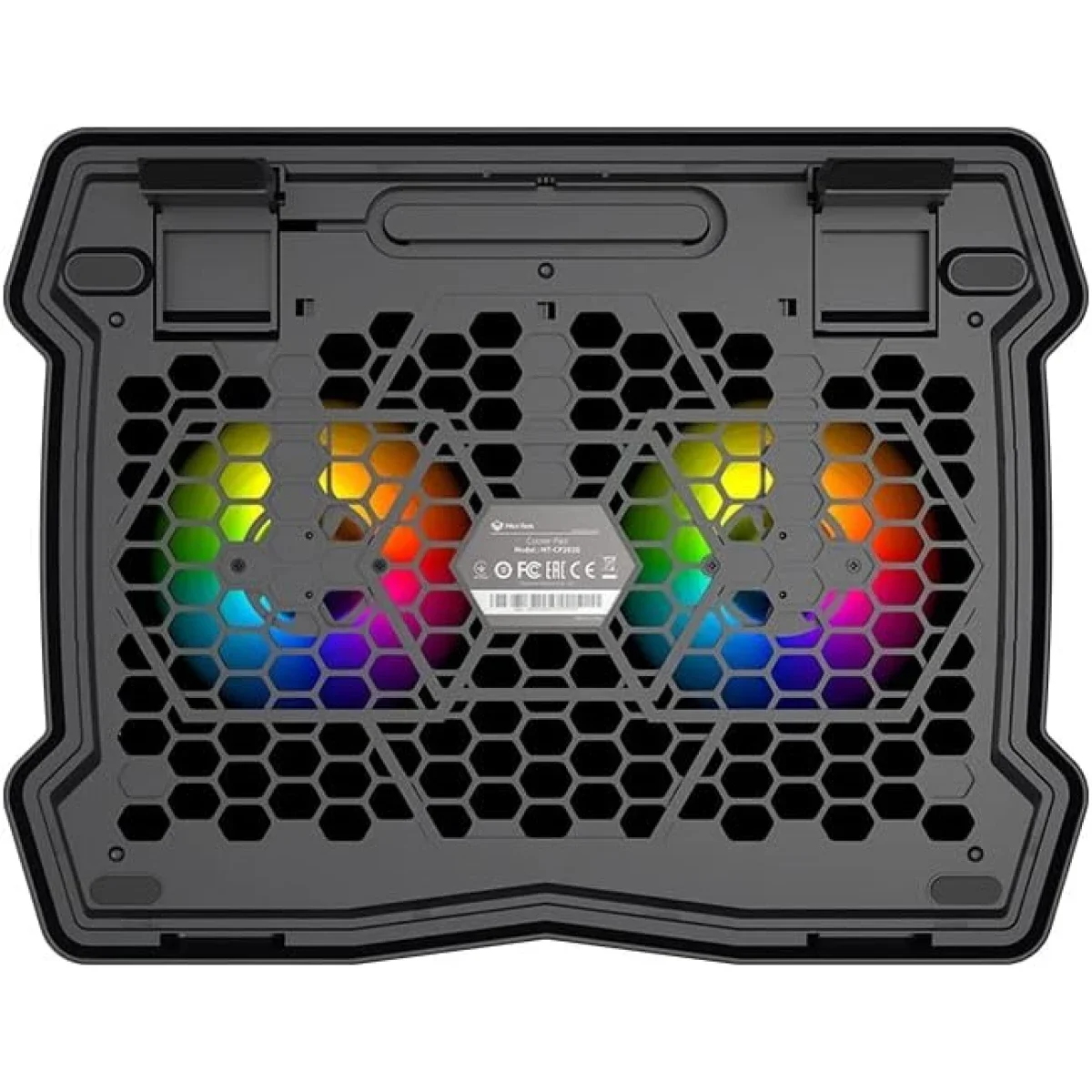 Meetion CP2020 RGB Laptop Cooling Pad with Dual Fans, 2 USB Ports, Up to 14 Inch - Image 3