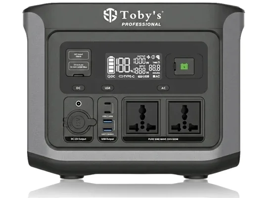 Toby's TBS-144A Portable Power Station 600W 144000mAh 460.8Wh with 220V AC Output - Black - Image 11