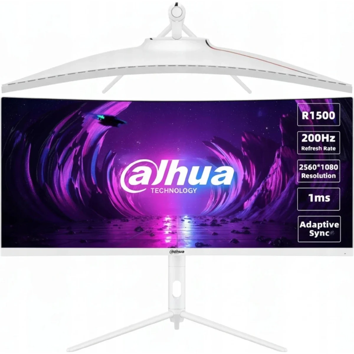 Dahua LM30-E330CW 30-Inch Curved Gaming Monitor, WFHD VA, 200Hz, 1ms, White - Thumbnail 2