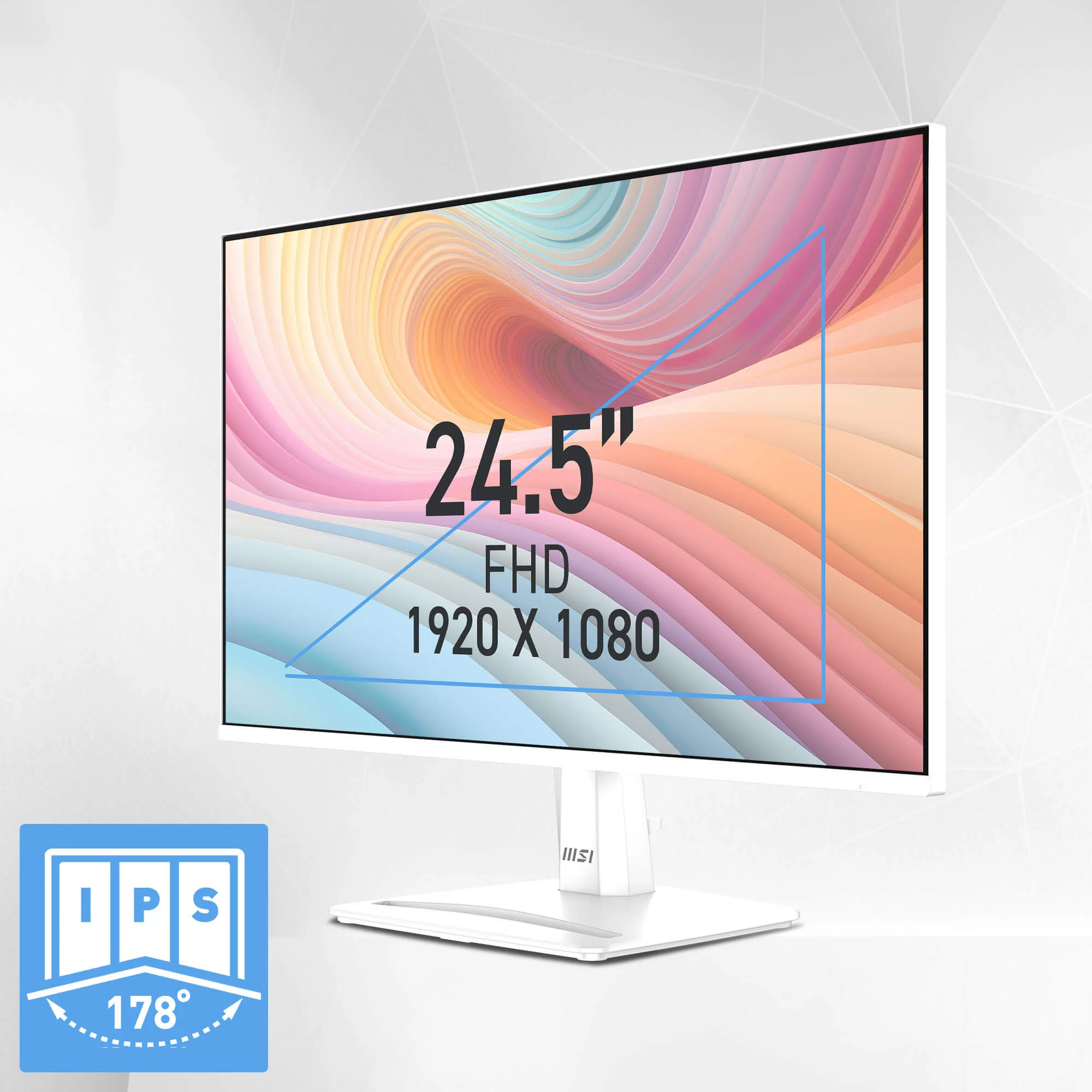 MSI 25-Inch IPS Full HD 120Hz 1ms Business Monitor PRO MP251W E2 - White - Thumbnail 12