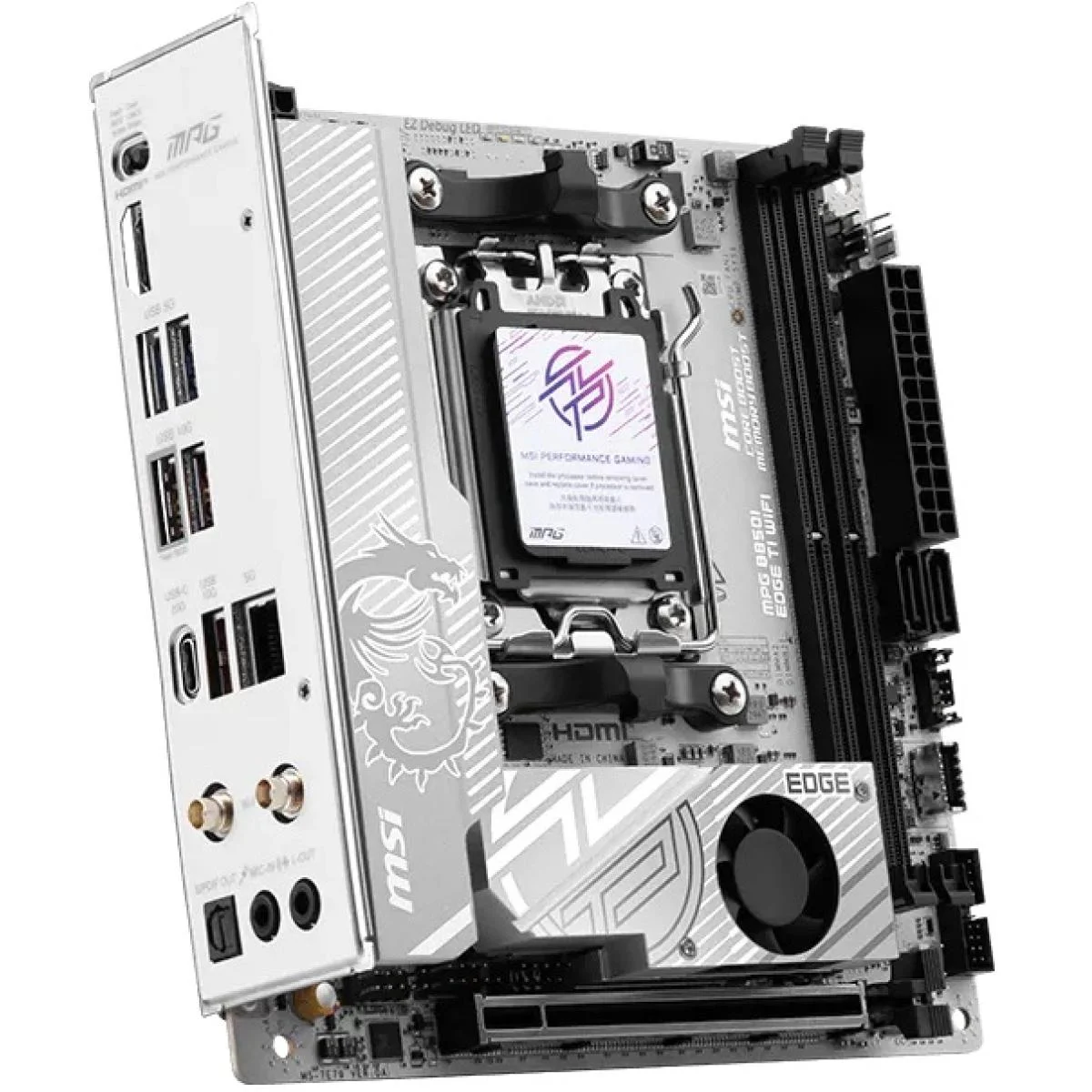 لوحة أم ألعاب Mini-ITX MSI AM5 DDR5 واي فاي 7 MPG B850I EDGE TI WIFI - Image 2