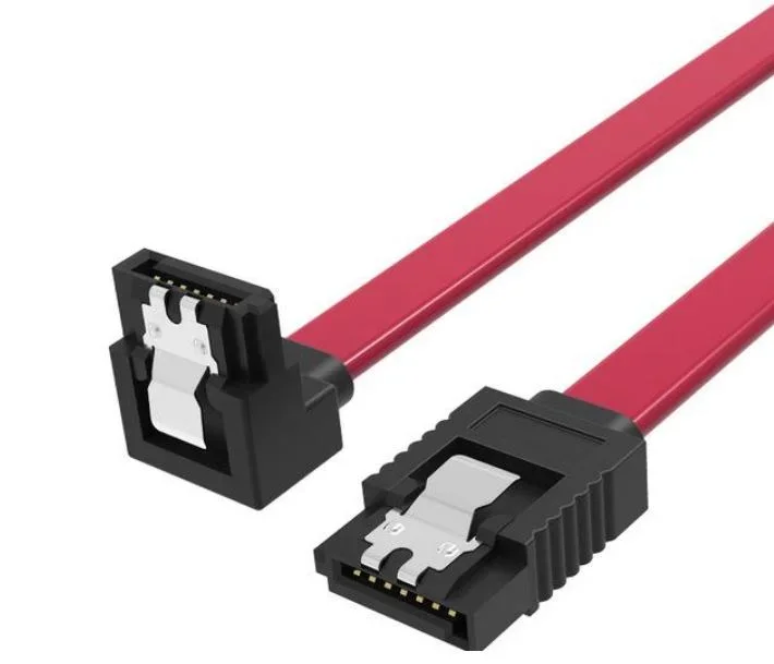 كيبل بيانات Vention KDDRD SATA 3.0 بزاوية 90 درجة، 0.5 متر، أحمر - Image 2