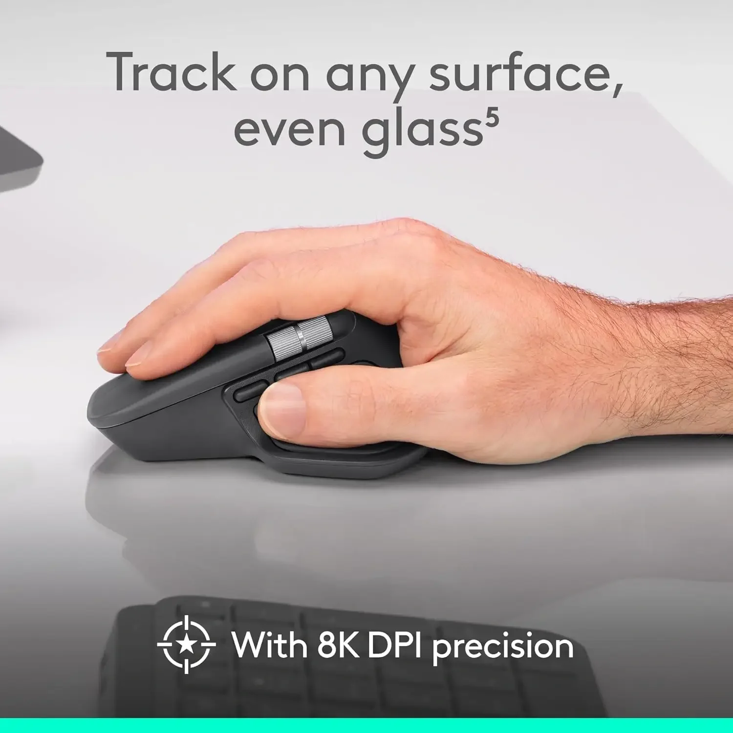 Logitech MX Master 4 Ergonomic Wireless Bluetooth Mouse Graphite - Image 5