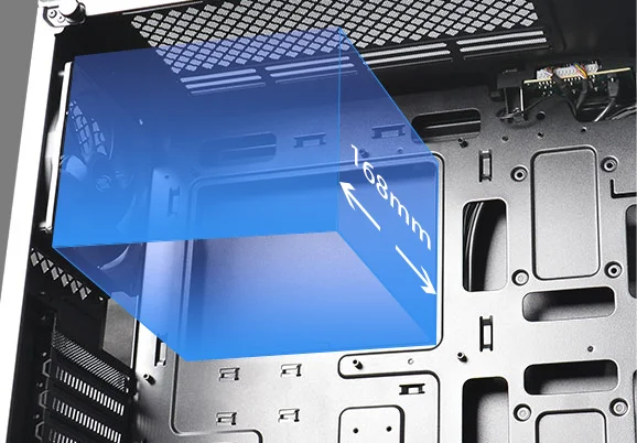 DeepCool MATREXX 50 Mid-Tower Gaming Case with Tempered Glass and 4 ARGB Fans - Black - Image 16
