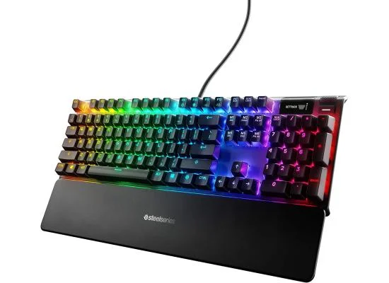 كيبورد ألعاب ميكانيكي SteelSeries Apex 7 بشاشة OLED ذكية - سويتش أحمر
