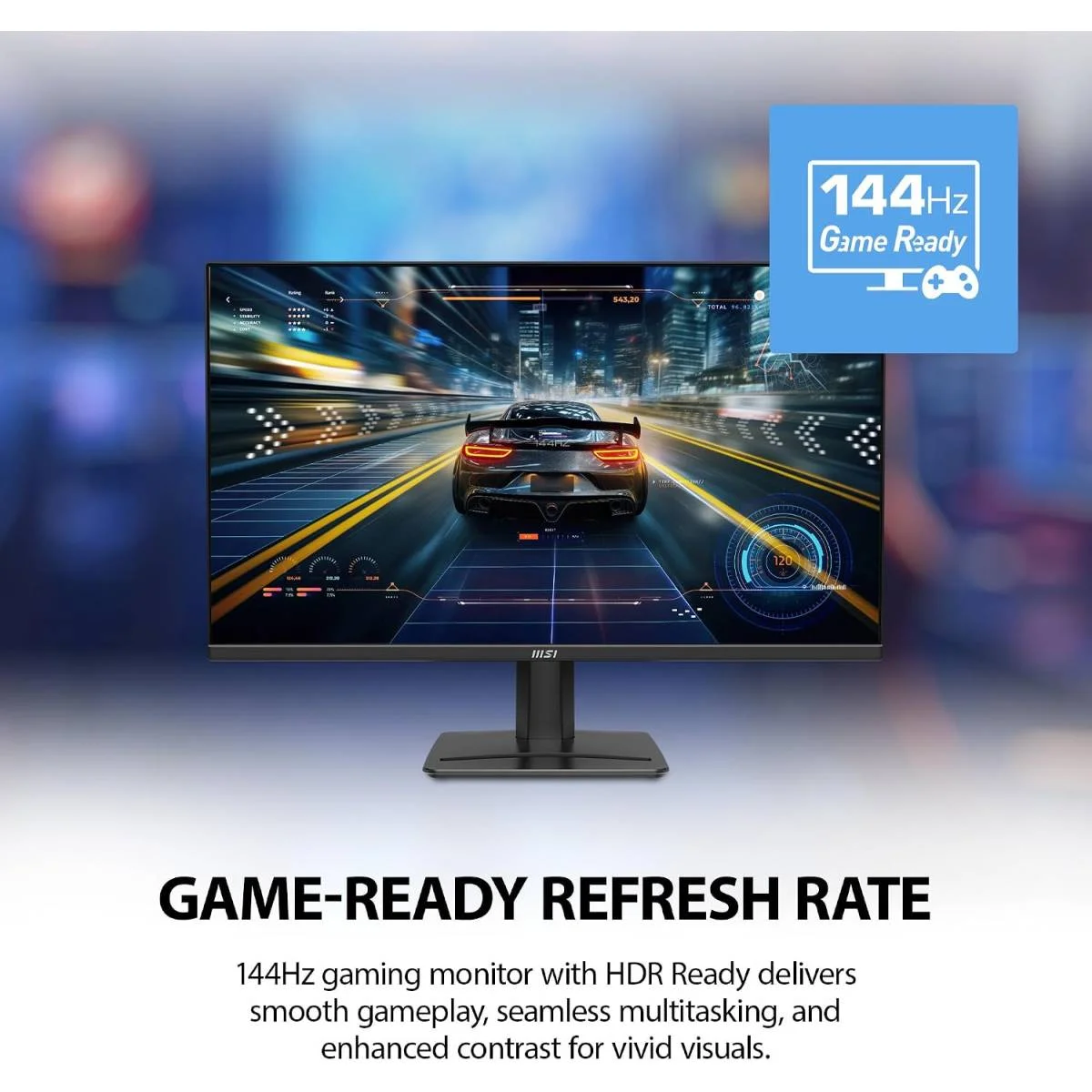 شاشة MSI للأعمال 25 إنش FHD IPS بتردد 144 هرتز، HDR Ready، EyesErgo، كفالة سنتين - PRO MP251 E14L - Thumbnail 3