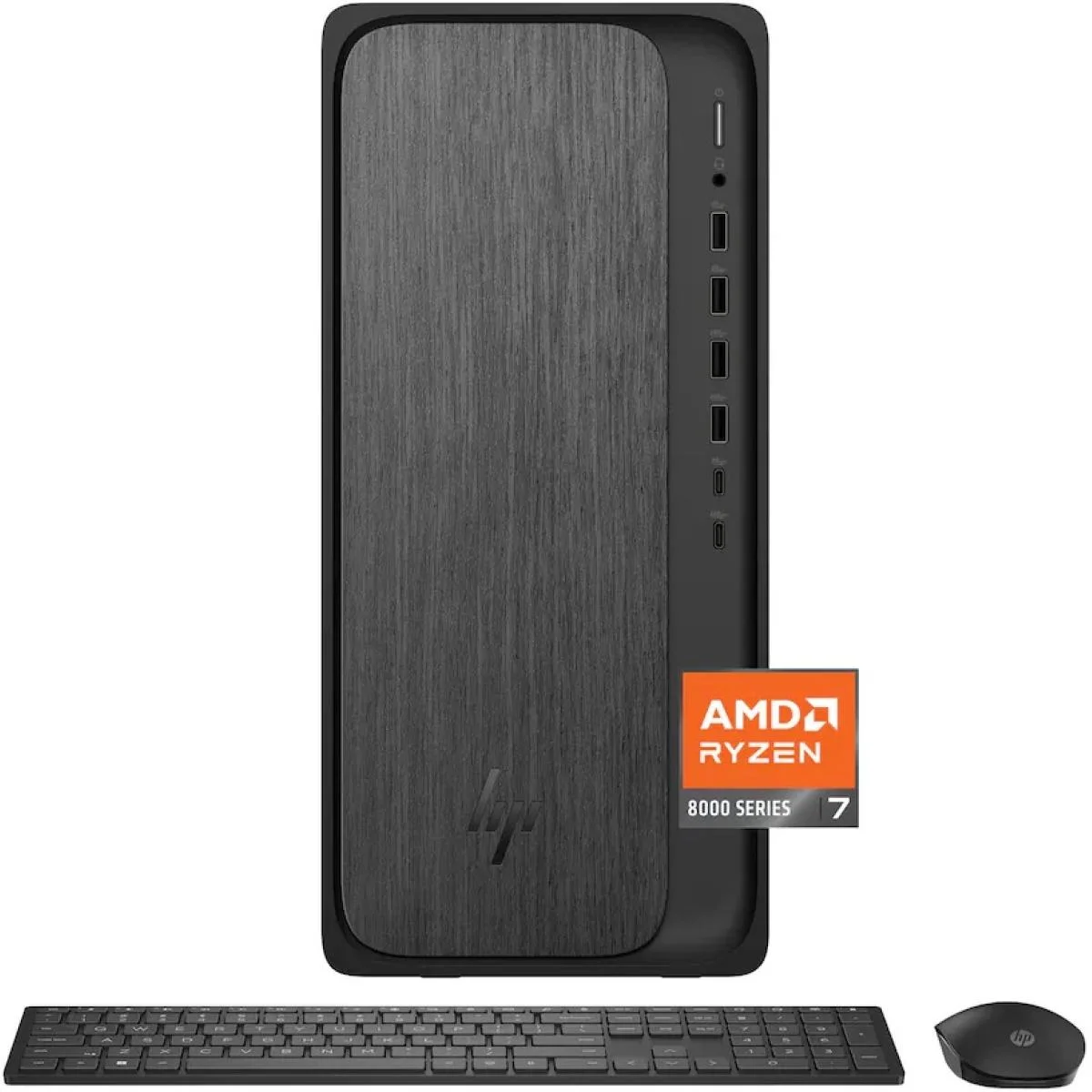 كمبيوتر مكتبي HP M02-0234 OmniDesk بمعالج Ryzen 7 8700G وذاكرة 16GB وتخزين 1TB SSD