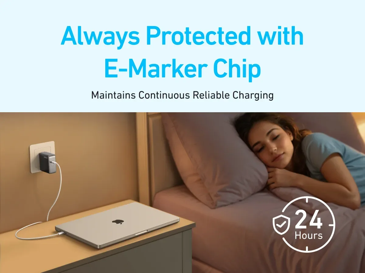 كابل Anker Zolo A8060 USB-C إلى USB-C بقدرة 240 واط مضفر بطول 1.5 متر أسود - Image 13