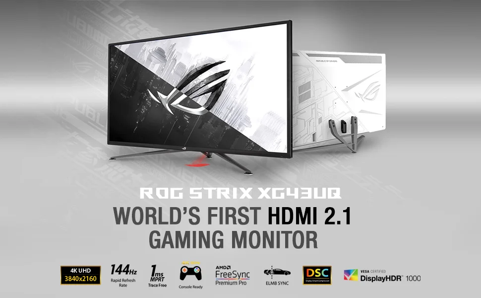 Asus ROG Strix XG43UQ 43-Inch 4K 144Hz 1ms Gaming Monitor - Thumbnail 10