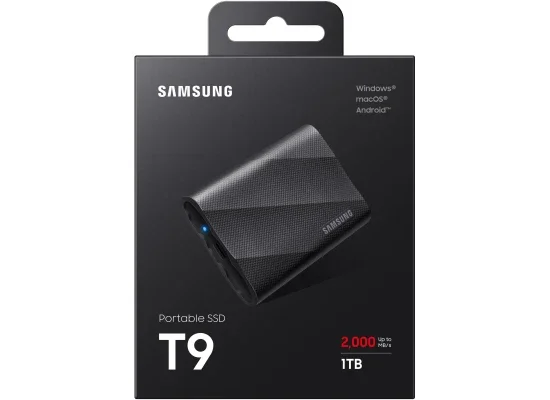 وحدة تخزين SSD خارجية Samsung T9 محمولة 1TB USB 3.2 Gen 2x2
