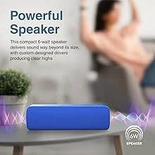سماعة بلوتوث محمولة Promate Capsule-2 بقدرة 6 واط Bluetooth 5.0 أزرق - Thumbnail 8