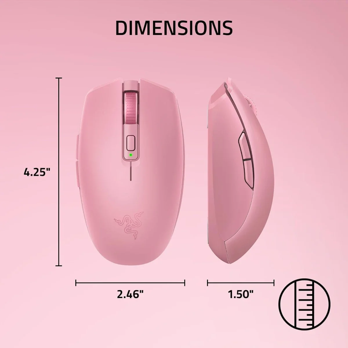 Razer Orochi V2 (2026) Wireless Gaming Mouse, 18K DPI, Quartz - Thumbnail 5