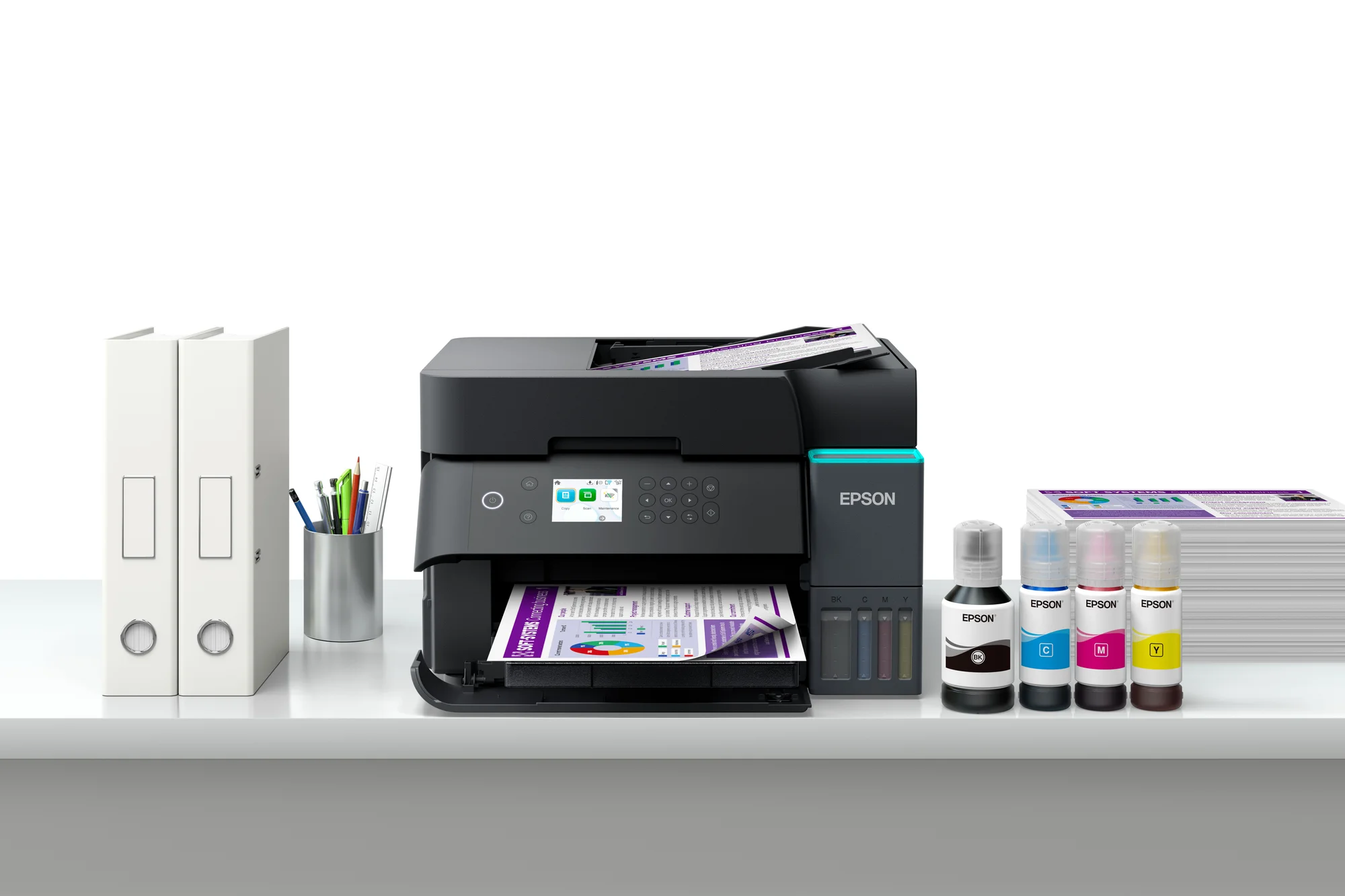 EPSON EcoTank L6370 A4 Wi-Fi Duplex All-in-One Ink Tank Printer, Heat-Free Technology, Up to 8,500-Page Ink Yield for Small & Mid-Sized Businesses - Image 15