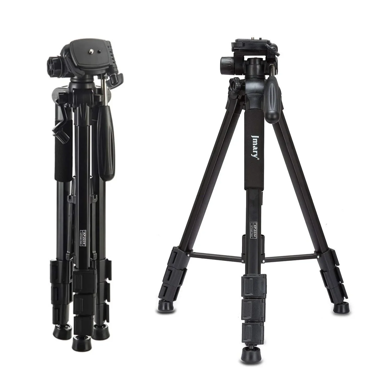 حامل ثلاثي احترافي Jmary KP-2234 من الألومنيوم 140M لكاميرات DSLR وGoPro والهواتف المحمولة - أسود - Image 7