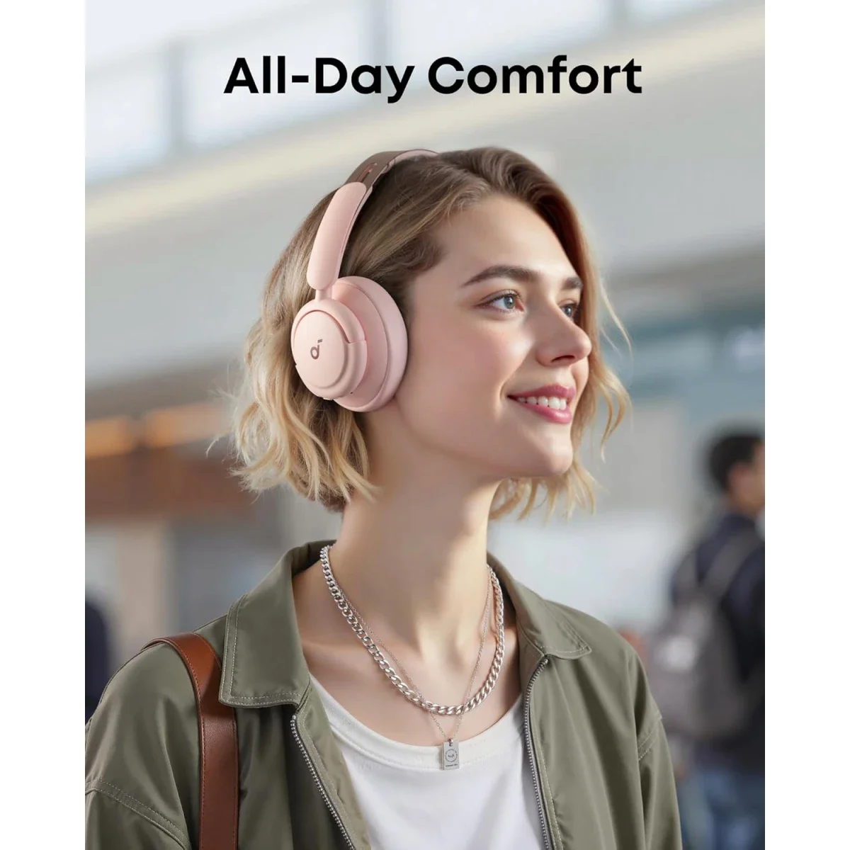 Anker Soundcore Life Q30 Hybrid ANC Bluetooth Headphones Pink - Thumbnail 6