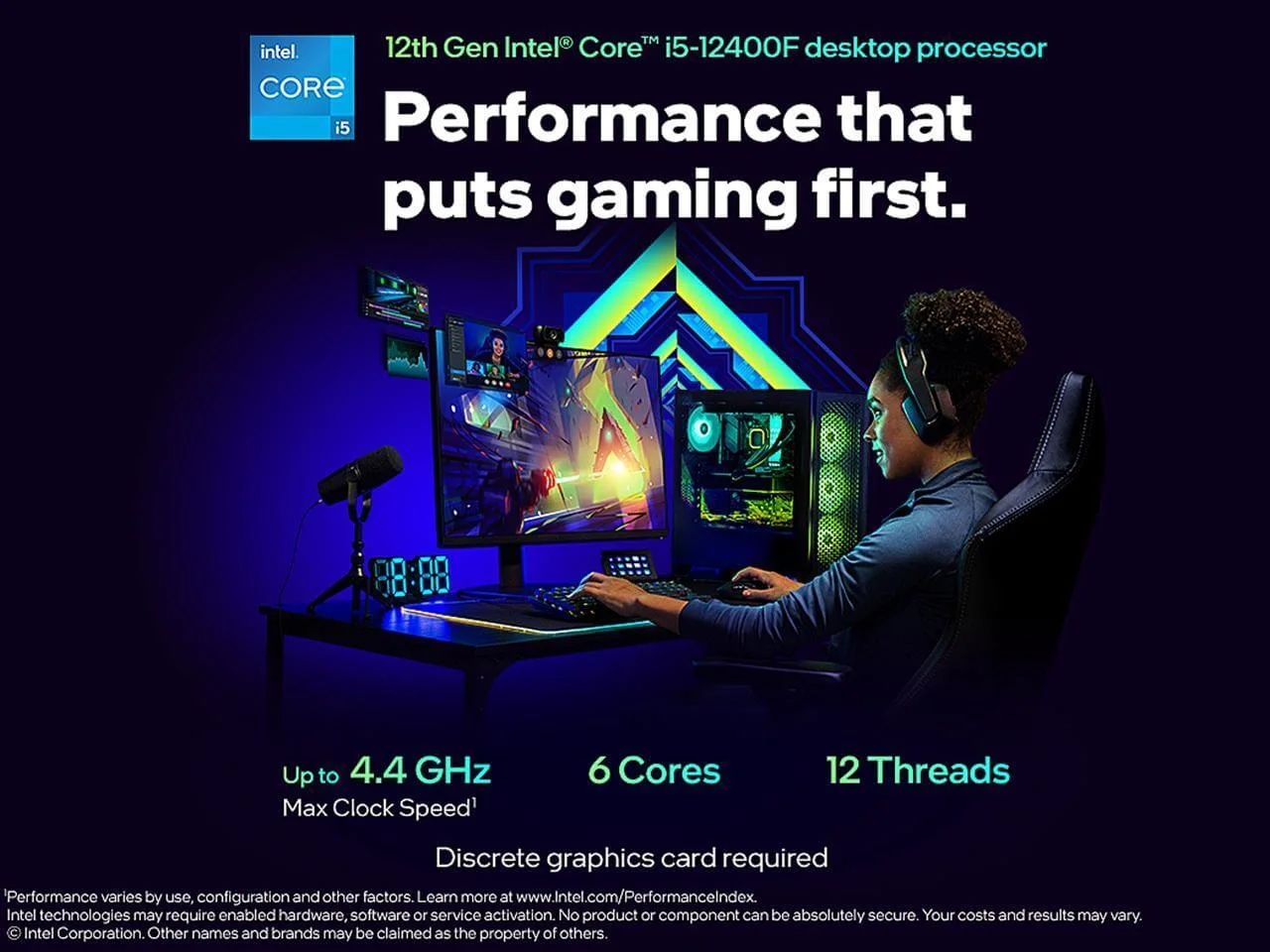 Intel Core i5-12400F 6-Core Processor Tray - Image 2
