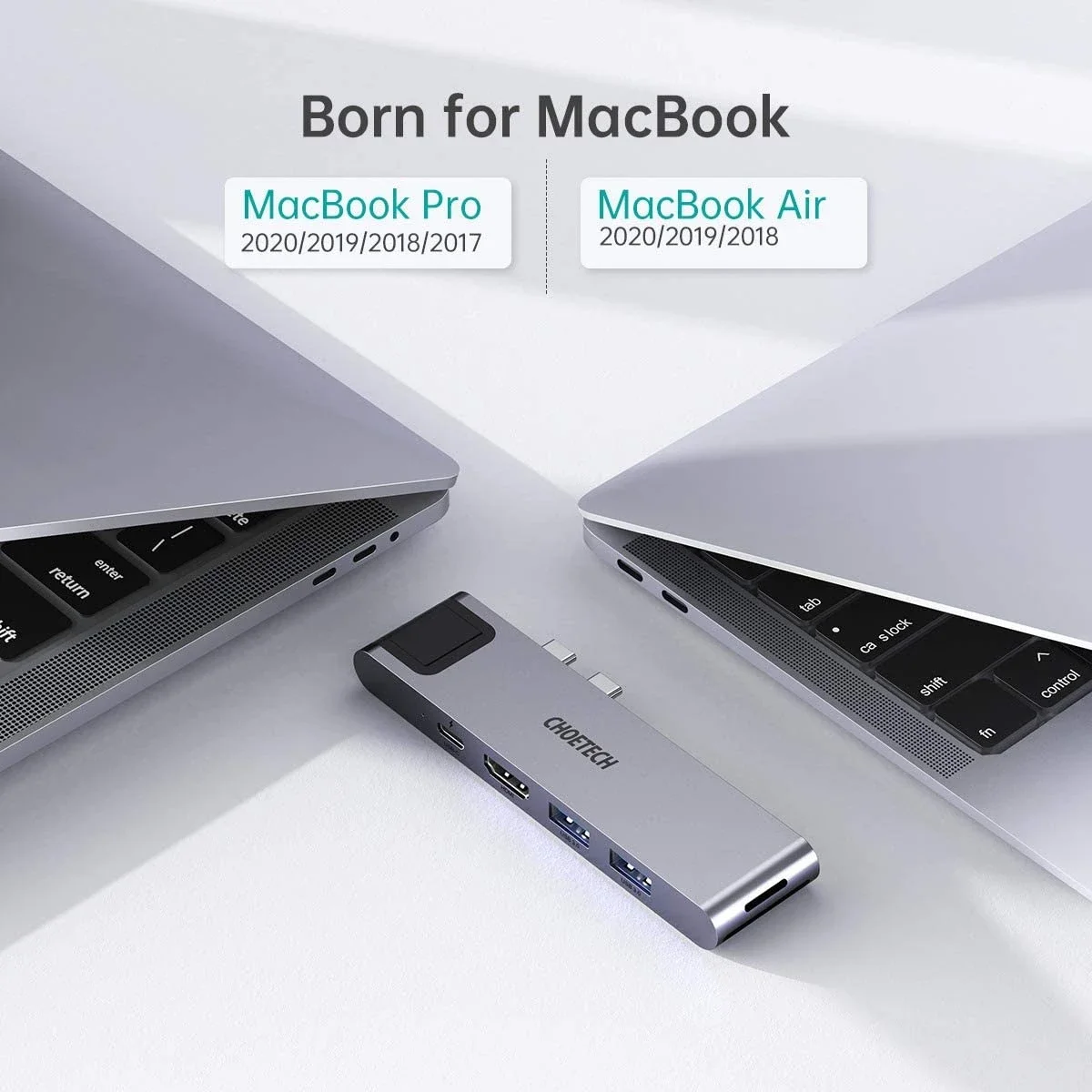 موزع Choetech HUB-M24 USB-C 7 في 2 لأجهزة MacBook Pro وAir - Image 3