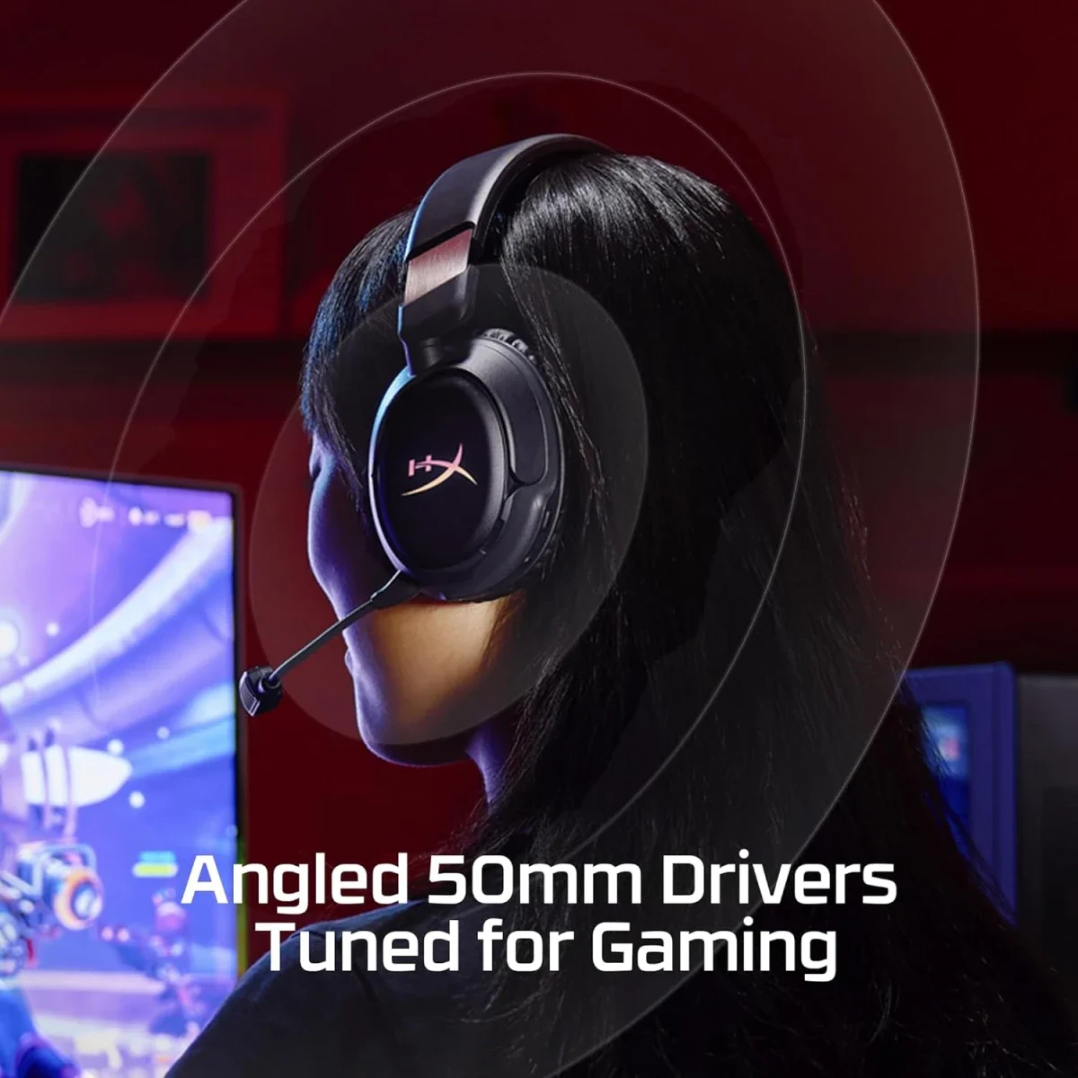 Hyper X Cloud Flight 2 Wireless Gaming Headset with RGB, 100-Hour Battery, 2.4GHz & Bluetooth - White - Thumbnail 7