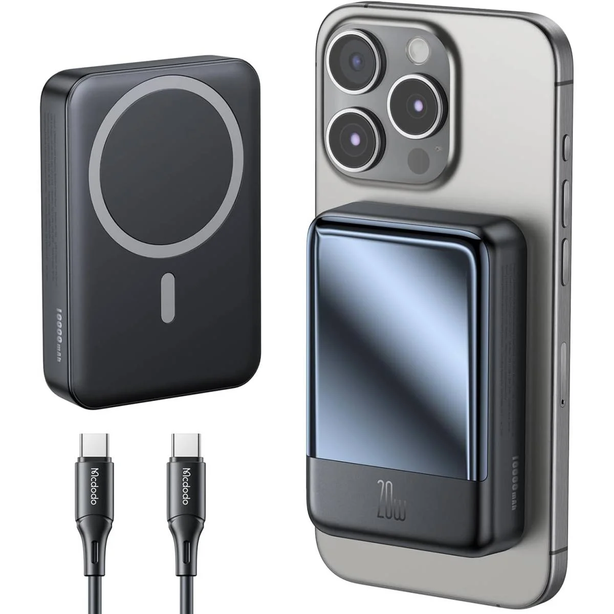 باور بانك Mcdodo MC-5021 مغناطيسي MagSafe لاسلكي 20000mAh PD 20W