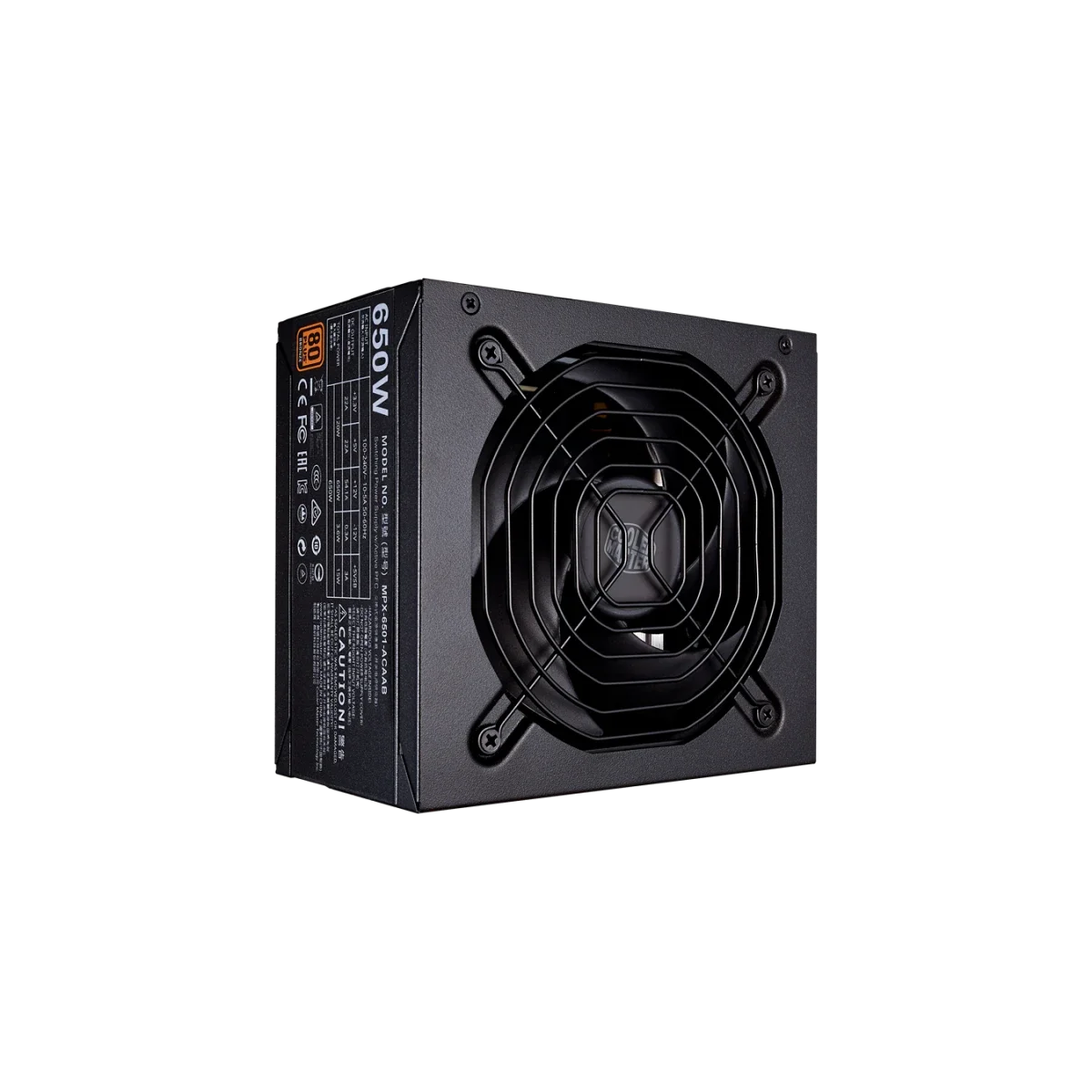 Cooler Master MWE Bronze 650W 80 PLUS Bronze ATX Power Supply - Thumbnail 2