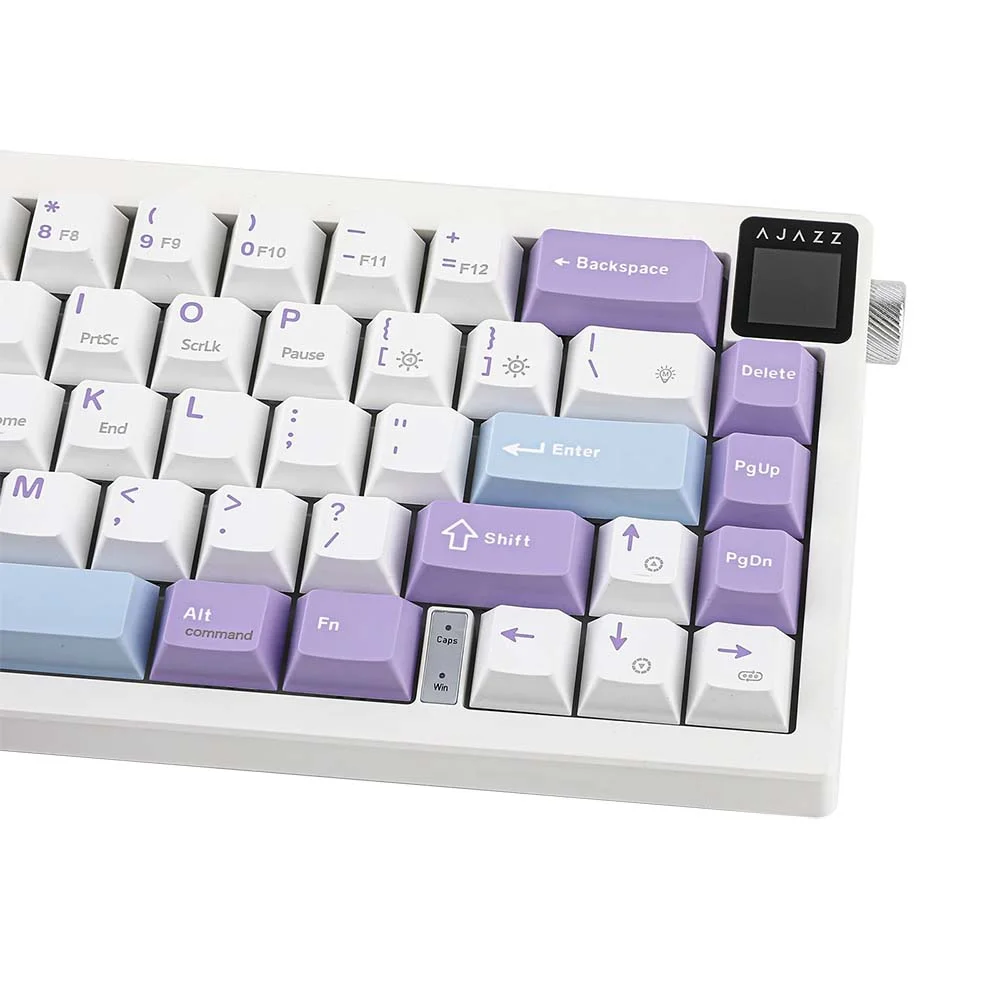كيبورد AJAZZ AK650 ميكانيكي بسويتشات Dream Weaver، ثلاثي الاتصال، RGB، بنفسجي وأبيض وأزرق - Image 4