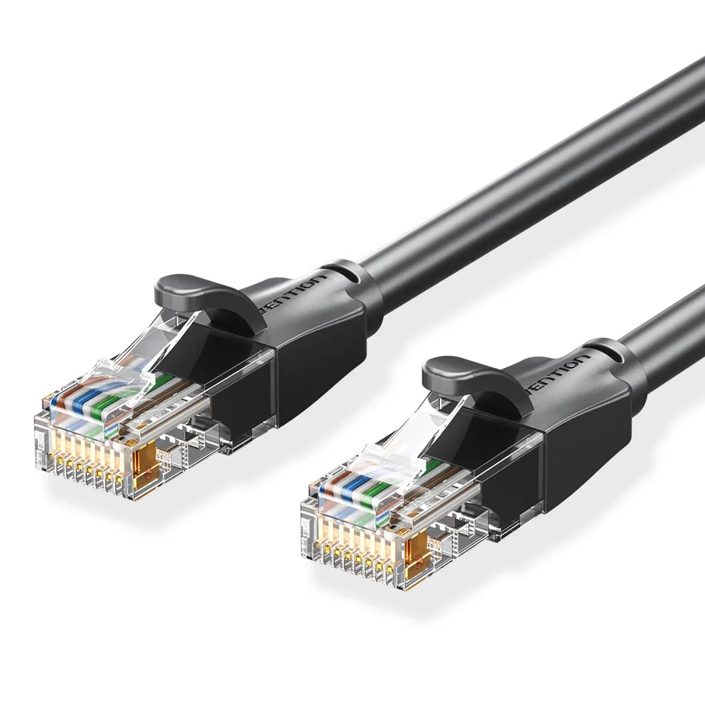 Vention IBEBN Cat.6 UTP Ethernet LAN Patch Cable 15m 1000Mbps - Black